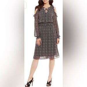 Elegant Black and White Women's Dress